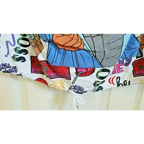 On Fire 3X Women's Plus Tie Hem Vintage Shirt CD4 Multi Size 3X Money Queen - Picture 4 of 6